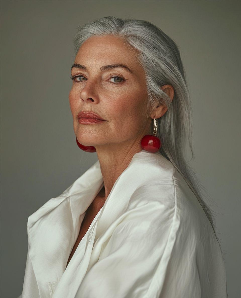 Confident woman with youthful glow